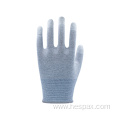 Hespax 13G Polyester DMF-Free PU Electrical Esd Gloves